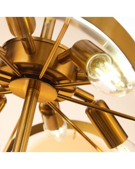 SL1161.333.09 Люстра подвесная ST-Luce Латунь/Янтарный E14 9*60W FAZIA-foto14