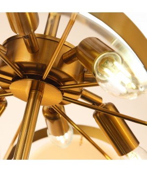 SL1161.333.09 Люстра подвесная ST-Luce Латунь/Янтарный E14 9*60W FAZIA-foto14