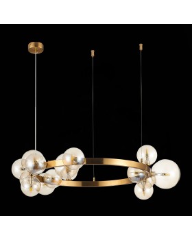 SL1165.302.15 Светильник подвесной ST-Luce Бронза/Коньячный G4 15*5W NECTON-foto8