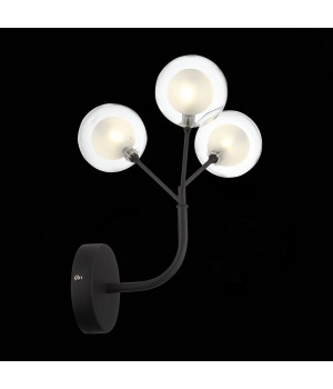 SL376.401.03 Бра ST-Luce Черный/Прозрачный, Белый G4 LED 3*2W - DEMELE-foto4