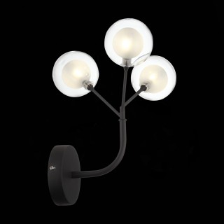 SL376.401.03 Бра ST-Luce Черный/Прозрачный, Белый G4 LED 3*2W - DEMELE-foto4