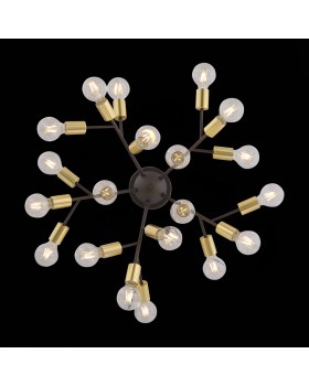 SL437.402.20 Люстра потолочная ST-Luce Золотистый,Черный E27 20*60W FOGLIONE-foto5