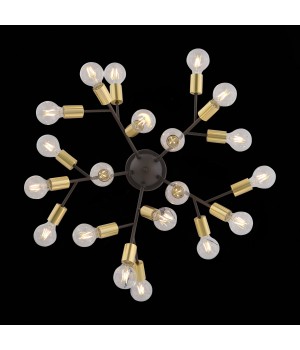 SL437.402.20 Люстра потолочная ST-Luce Золотистый,Черный E27 20*60W FOGLIONE-foto5