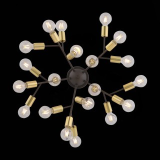 SL437.402.20 Люстра потолочная ST-Luce Золотистый,Черный E27 20*60W FOGLIONE-foto5