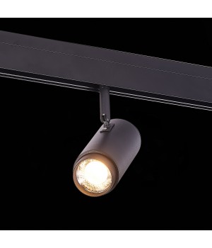 ST357.436.06 Магнитный трековый светильник ZOOM Черный LED 1*6W 3000K 667Lm Ra>80 10-60° IP20 L137xW59xH178 48V ZIRO-foto3