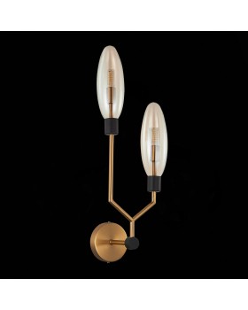 SL1174.301.02 Бра ST-Luce Латунь/Коньячный G9 2*5W DESIMA-foto4