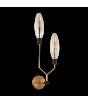 SL1174.301.02 Бра ST-Luce Латунь/Коньячный G9 2*5W DESIMA-foto4