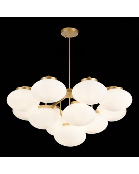 SL1503.203.13 Люстра подвесная ST-Luce Золотистый/Белый E27 13*40W Modica-foto5