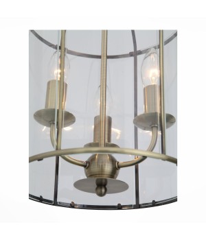 SL267.303.03 Люстра подвесная ST-Luce Бронза/Прозрачный E14 3*40W ODIERNO-foto2