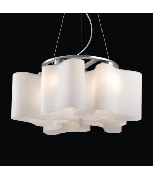 SL118.503.05 Люстра подвесная ST-Luce Серебристый/Белый E27 5*60W ONDE 2-foto4