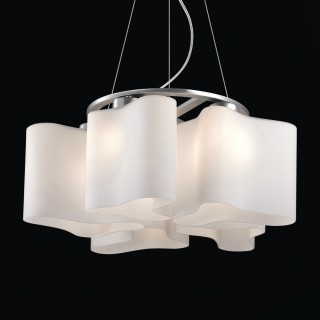 SL118.503.05 Люстра подвесная ST-Luce Серебристый/Белый E27 5*60W ONDE 2-foto4