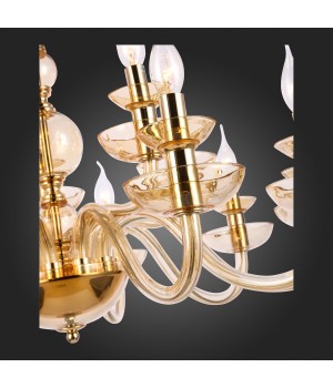 SL1758.203.15 Люстра подвесная ST-Luce Золотистый, Шампань E14 15*40W CENELA-foto9