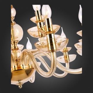 SL1758.203.15 Люстра подвесная ST-Luce Золотистый, Шампань E14 15*40W CENELA-foto9