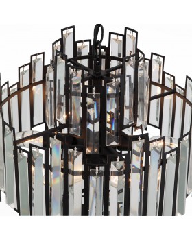 SL665.443.06 Люстра подвесная ST-Luce Черный/Черный, Прозрачный E14 6*40W CHIAREZZA-foto2