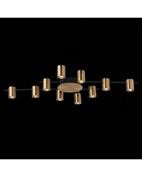 SL1207.402.10 Светильник потолочный ST-Luce Черный/Латунь GU10 10*7W VEROLI-foto5