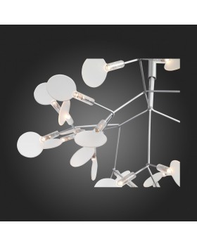 SL379.103.30 Люстра подвесная ST-Luce Серебристый/Белый LED 30*0,5W 3500K RAFINA-foto12