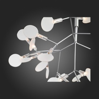 SL379.103.30 Люстра подвесная ST-Luce Серебристый/Белый LED 30*0,5W 3500K RAFINA-foto12