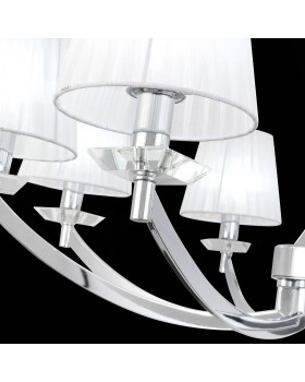 SL1756.103.08 Светильник подвесной ST-Luce Хром/Светло-серый E14 8*40W BELLO-foto7