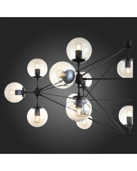 SL549.403.21 Люстра потолочная ST-Luce Черный/Янтарный E27 21*40W STAMPO-foto9