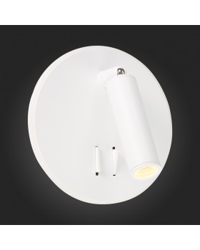SL1586.513.01 Светильник настенный Белый LED 1*8W 3000K 624Lm Ra>80 24° IP20 L-xW155xH155 170-240V BONDI-foto9