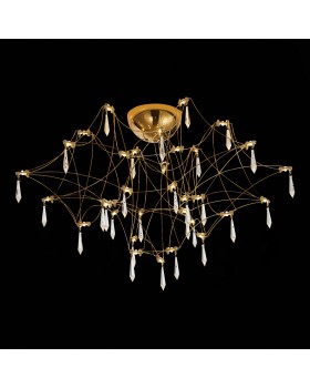 SL797.202.78 Люстра потолочная ST-Luce Золотистый, Шампань LED 78*0,45W 3000K GRAVETTA-foto3