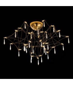 SL797.202.78 Люстра потолочная ST-Luce Золотистый, Шампань LED 78*0,45W 3000K GRAVETTA-foto3