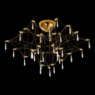 SL797.202.78 Люстра потолочная ST-Luce Золотистый, Шампань LED 78*0,45W 3000K GRAVETTA-foto3