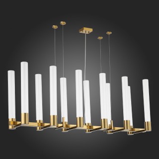 SL1229.303.12 Люстра подвесная ST-Luce Латунь/Прозрачный GU10 12*5W Terni-foto6