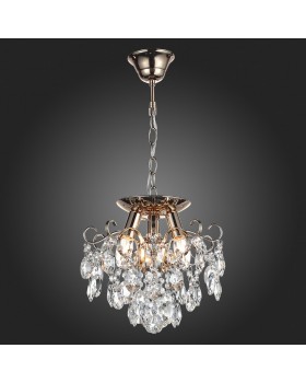 SL846.202.03 Люстра подвесная ST-Luce Золотистый/Прозрачный E14 3*40W ORECCHINI-foto3