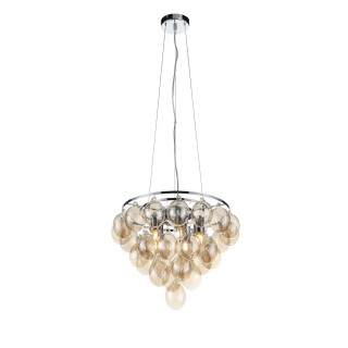 SL432.203.05 Светильник подвесной ST-Luce Хром/Коньячный E27 5*60W SOSPIRO-foto2