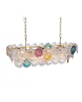 SL420.203.14 Люстра подвесная ST-Luce Золотистый/Разноцветный E14 14*40W CONELI-foto11