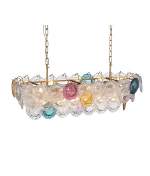 SL420.203.14 Люстра подвесная ST-Luce Золотистый/Разноцветный E14 14*40W CONELI-foto11