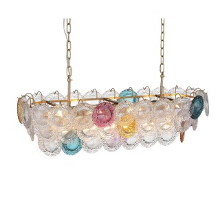 SL420.203.14 Люстра подвесная ST-Luce Золотистый/Разноцветный E14 14*40W CONELI-foto11