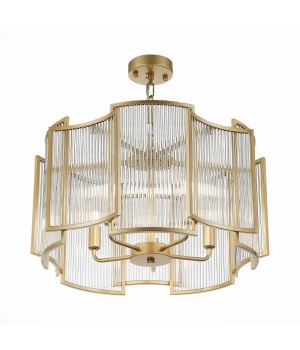 SL1234.203.05 Люстра подвесная ST-Luce Шампань/Прозрачный, Шампань E14 5*60W Cosenza-foto3