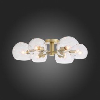 SL434.202.06 Люстра потолочная ST-Luce Латунь/Прозрачный E14 6*40W CALMARE-foto7