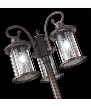 SL080.425.03 Светильник уличный наземный ST-Luce Темный кофе/Прозрачный, Темный кофе E27 3*100W LASTERO-foto8