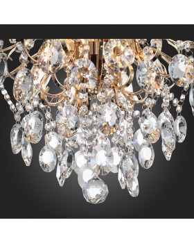 SL846.202.06 Люстра подвесная ST-Luce Золотистый/Прозрачный E14 6*40W ORECCHINI-foto6