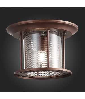 SL080.402.01 Светильник уличный потолочный ST-Luce Темный кофе/Прозрачный, Темный кофе E27 1*60W LASTERO-foto4