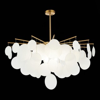 SL1231.302.08 Люстра потолочная ST-Luce Латунь/Белый E14 8*60W Vittoria-foto4