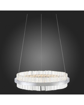 SL383.103.01 Светильник подвесной ST-Luce Хром/Хром, Прозрачный LED 1*34W 3000K CHERIO-foto4