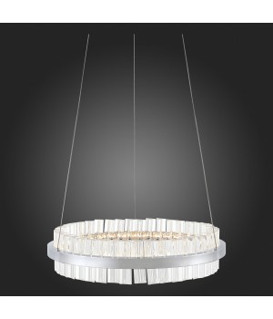 SL383.103.01 Светильник подвесной ST-Luce Хром/Хром, Прозрачный LED 1*34W 3000K CHERIO-foto4