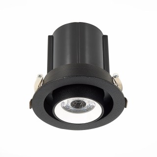 ST702.438.12 Св-к встр. Черный LED 1*12W 3000K 900Lm Ra80 24° IP20 D90xH92 180-240V ST702-foto3