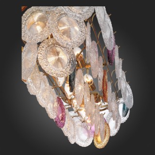 SL420.203.14 Люстра подвесная ST-Luce Золотистый/Разноцветный E14 14*40W CONELI-foto12