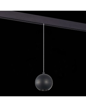 ST354.433.12 Магнитный трековый светильник подвесной Черный LED 1*12W 3000K 750Lm Ra>80 36° IP20 D100xH92 48V BOLE-foto4