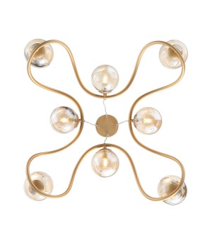 SL1502.203.08 Светильник подвесной ST-Luce Золотистый/Янтарный G9 8*5W LEGATEZZA-foto13