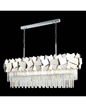 SL1232.103.07 Люстра подвесная ST-Luce Хром/Прозрачный, Хром E14 7*60W CASERTA-foto6