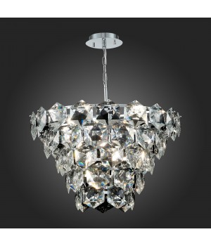 SL1631.103.09 Люстра подвесная ST-Luce Хром/Прозрачный E14 9*40W Viterbo-foto3