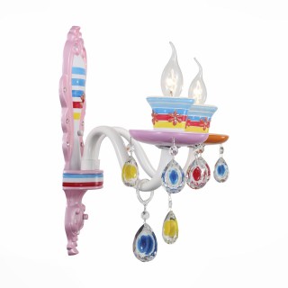 SL673.781.02 Бра ST-Luce Разноцветный/Разноцветный E14 2*40W ORNATO-foto3