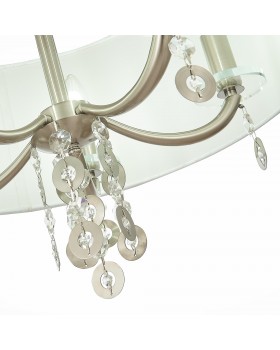 SL1757.113.05 Люстра подвесная ST-Luce Никель/Белый E14 5*40W KATENA-foto3