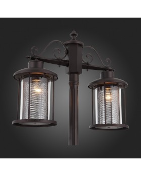 SL080.425.02 Светильник уличный наземный ST-Luce Темный кофе/Прозрачный, Темный кофе E27 2*100W LASTERO-foto3